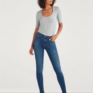 7 For All Mankind Hi Rise Cropped Gwenevere Jeans
